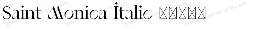 Saint Monica Italic字体转换
